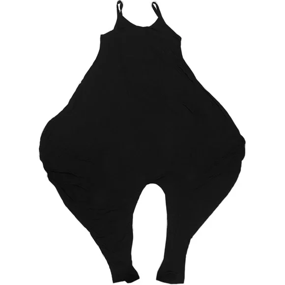 Harem Drop Crotch Draped Spaghetti Strap Jumpsuit - Picture 4 of 5